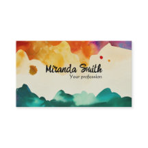 Personalizado de código QR de acuarela abstracta