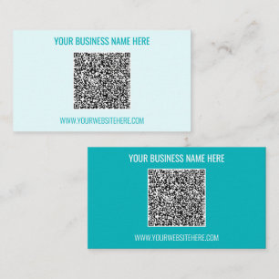 Tarjeta De Visita Personalizado de código QR Mensajes de texto y tar
