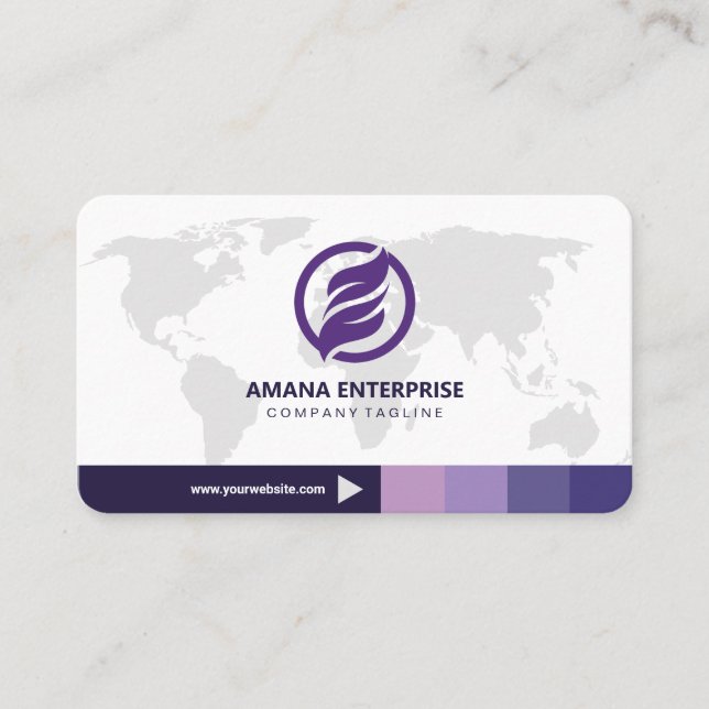 Tarjeta De Visita Personalizado de código QR moderno profesional per (Anverso)