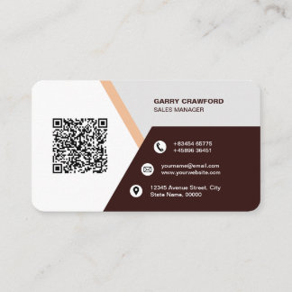 Tarjeta De Visita Personalizado de código QR moderno profesional per
