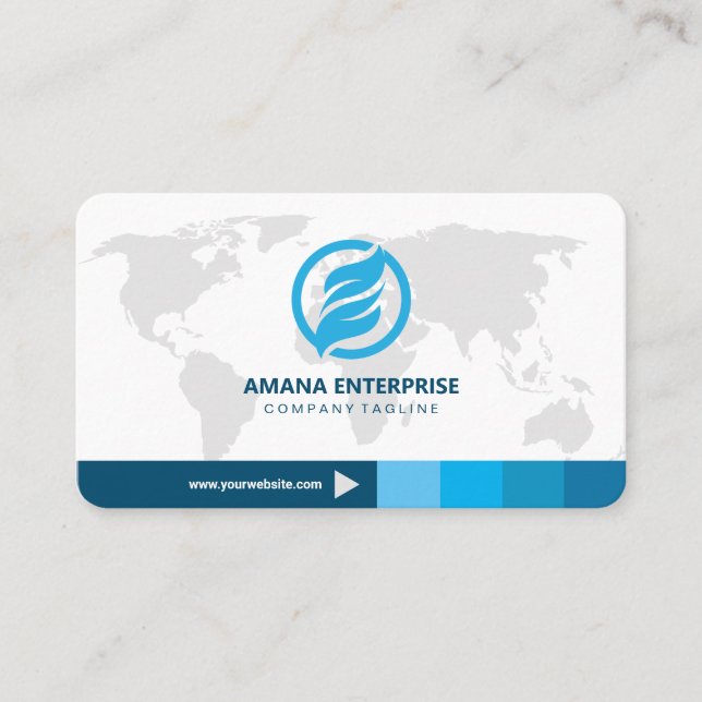 Tarjeta De Visita Personalizado de código QR moderno profesional per (Anverso)