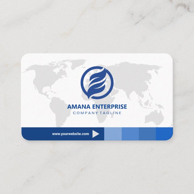 Tarjeta De Visita Personalizado de código QR moderno profesional per (Anverso)