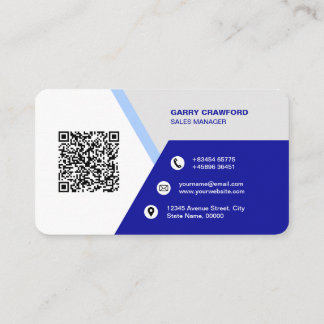 Tarjeta De Visita Personalizado de código QR moderno profesional per