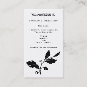 Tarjeta De Visita Personalizado de cogida del blanco del negro del