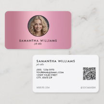 Personalizado de degradado rosa QR Foto