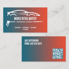 Tarjeta De Visita Personalizado de desactivación de coches QR