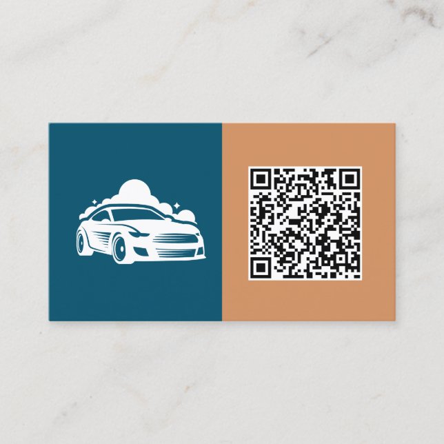 Tarjeta De Visita Personalizado de desactivación de coches QR (Anverso)