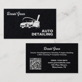 Tarjeta De Visita Personalizado de desalojo de coches QR Premium