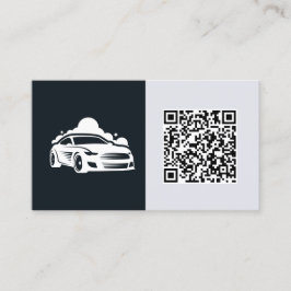 Tarjeta De Visita Personalizado de Detailer de Coches QR