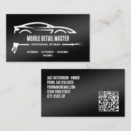 Tarjeta De Visita personalizado de Detención de Coches de 🚿 QR