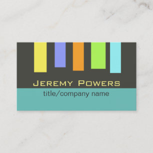 Tarjeta De Visita personalizado de doble cara de bloque de color de 