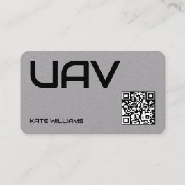 Tarjeta De Visita Personalizado de drones UAV QR