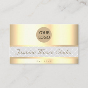 Tarjeta De Visita Personalizado de efectos de oro de lujo Servicios