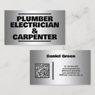 Tarjeta De Visita personalizado de Electricidad y Carpintero de 🛠️