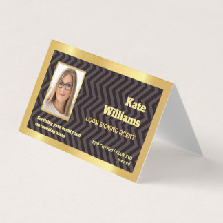 Tarjeta De Visita personalizado de firma de préstamo notarial 🏛️ QR