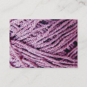 Tarjeta De Visita Personalizado de fotos de cierre de hilos de Yarn