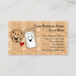 Tarjeta De Visita Personalizado de Guay Cookies y Milk Friends