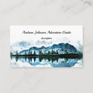 Tarjeta De Visita Personalizado de guía de aventuras de montaña