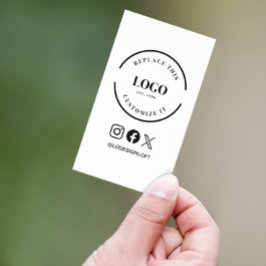 Tarjeta De Visita Personalizado de iconos sociales del sitio web de 