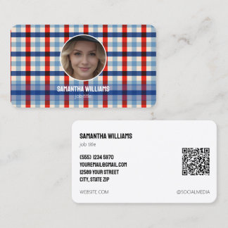 Tarjeta De Visita Personalizado de inmigración QR o logotipo