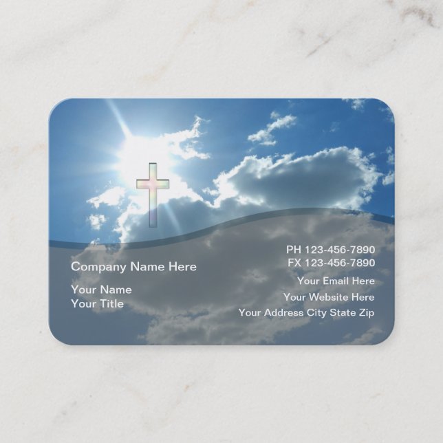 Tarjeta De Visita Personalizado de Juan religioso (Anverso)