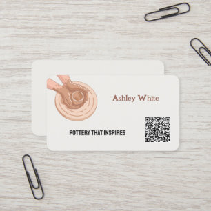 Tarjeta De Visita Personalizado de la alfarería QR