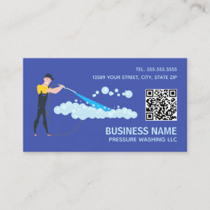 Tarjeta De Visita Personalizado de lavado a presión QR