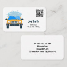 Personalizado de lavado de coches móvil QR
