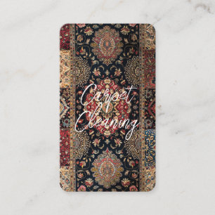 Tarjeta De Visita Personalizado de limpieza de alfombras QR