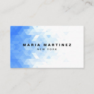 Tarjeta De Visita Personalizado de lujo Boutique White/Blue