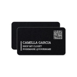Tarjeta De Visita Personalizado de marca de poshmark QR