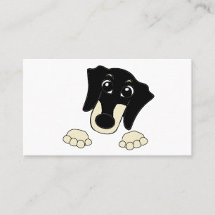 Tarjeta De Visita Personalizado de melocotón negro y crema