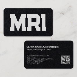 Tarjeta De Visita Personalizado de Neurología MRI QR
