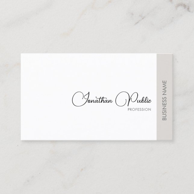 Tarjeta De Visita Personalizado de nombre con tipo Logotipo Compañía (Anverso)