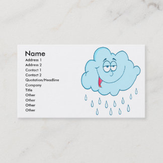 Tarjeta De Visita personalizado de nubes lluviosas