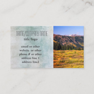 Tarjeta De Visita personalizado de paisajes montañosos fotografía de