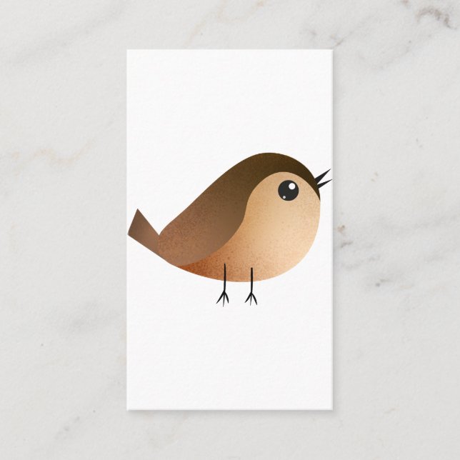 Tarjeta De Visita Personalizado de pájaro de Sparrow (Anverso)