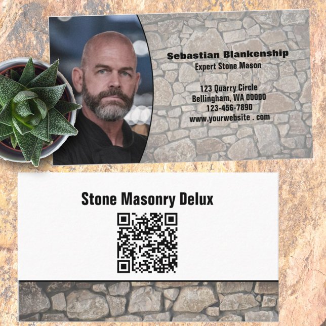 Tarjeta De Visita Personalizado de pared de piedra profesional Foto  (Subido por el creador)