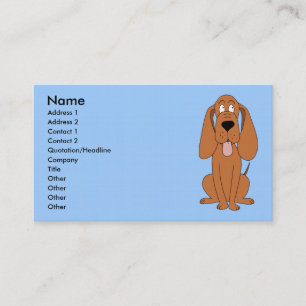Tarjeta De Visita Personalizado de Perro Marrón. Hound.