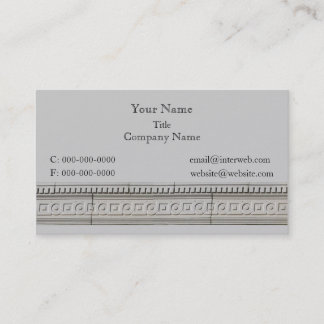 Tarjeta De Visita Personalizado de piedra arquitectónica de Circle S
