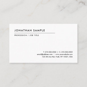 Tarjeta De Visita Personalizado de plantilla profesional elegante y