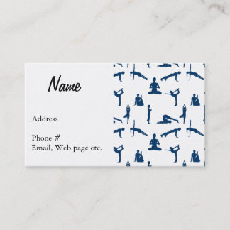 Tarjeta De Visita Personalizado de posos de yoga