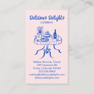 Tarjeta De Visita Personalizado de Preparación de Alimentos para Act