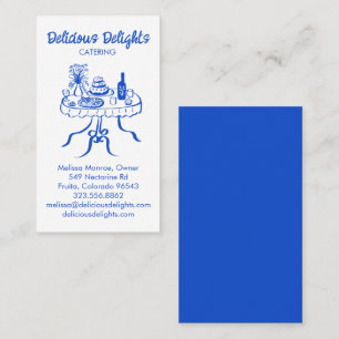 Tarjeta De Visita Personalizado de Preparación de Alimentos para Act