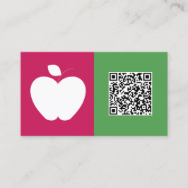 Tarjeta De Visita Personalizado de profesores sustituto QR