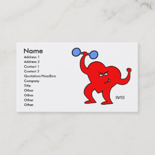 Tarjeta De Visita Personalizado de rehabilitación cardíaca y formado