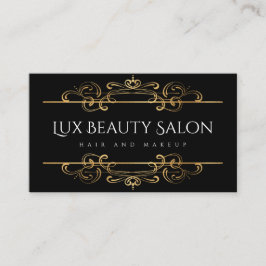 Tarjeta De Visita Personalizado de Relieve metalizado dorado Faux de