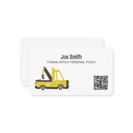 Tarjeta De Visita Personalizado de remolque de camiones QR