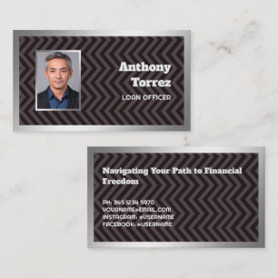 Tarjeta De Visita Personalizado de responsable de préstamos