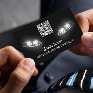 Tarjeta De Visita Personalizado de restauración de faros QR